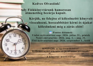 Nyári zárvatartás